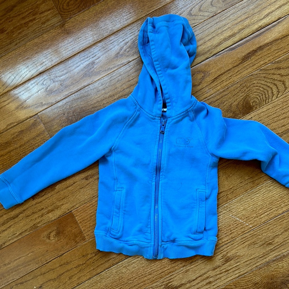 Vineyard Vines Blue Fleece Hoodie Sweatshirt